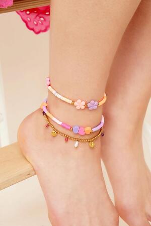 Stainless steel anklet beads Gold h5 Picture2